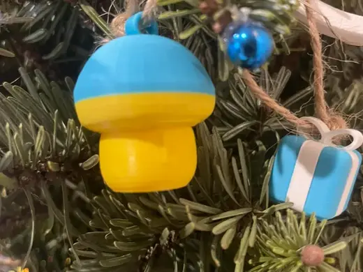 Mushroom for Christmas tree