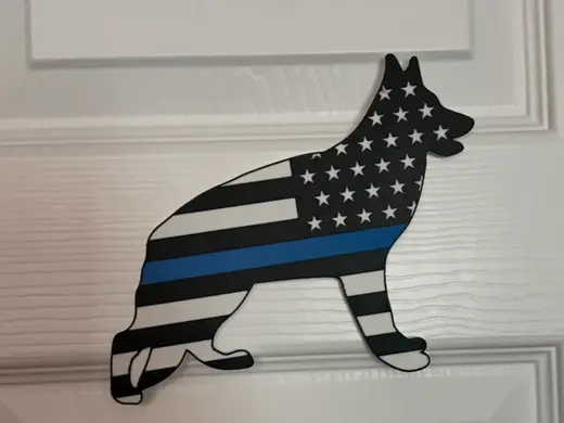 POLICE K9 WALL ART