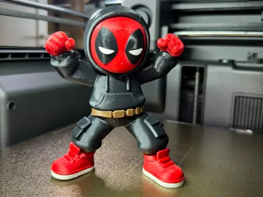 Deadpool Chibi Toy – Hoodie Edition (NO AMS)