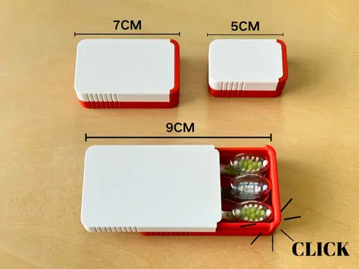 Mini Pocket Slide Box (5cm | 7cm | 9cm) - H2.5cm