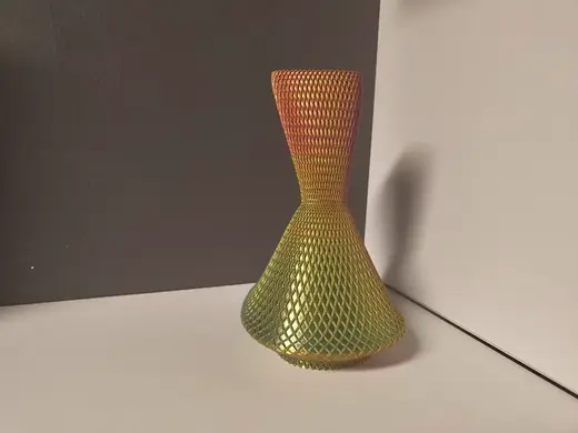 tall modern textured vase multicolor