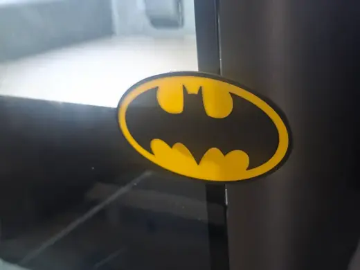 Batman Printer door handle logo. Fast Print