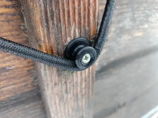 Rundknopf / Planenhaken für Abspannseil Expander