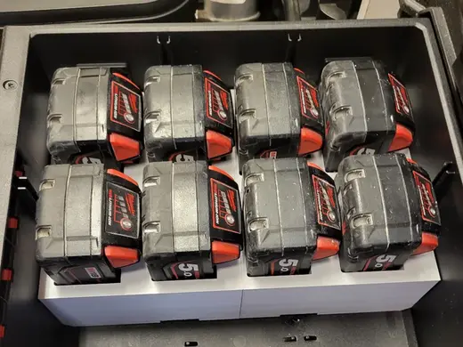 8 x 5.0Ah battery holder for Packout drawers
