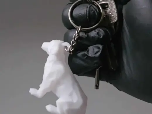 Golden retriever pet keychain-quick and easy print