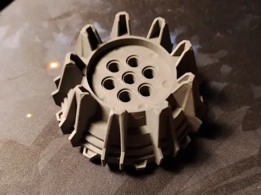 Wheel Hard Plastic Small Cleats and Flanges 64712