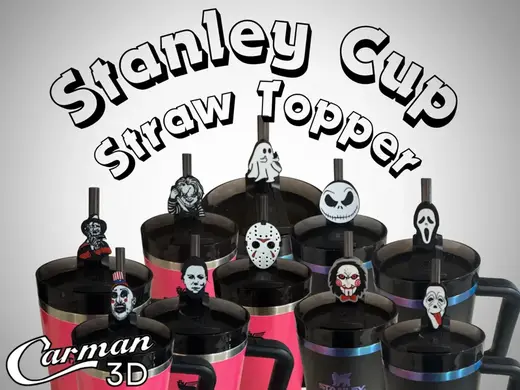 Halloween Themed Stanley Cup Straw Toppers