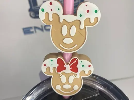 Mickey And Minnie Straw Topper