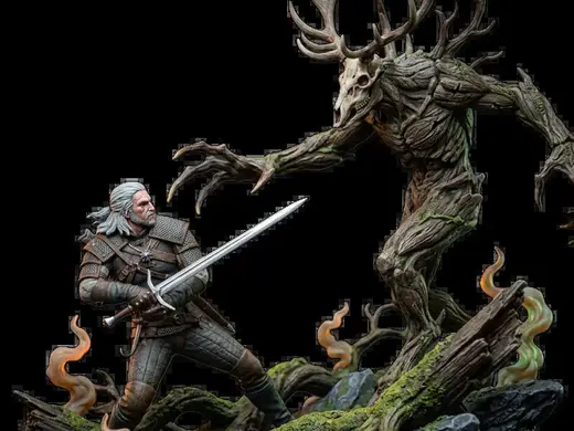 Geralt of Rivia – The Witcher Combat Stance