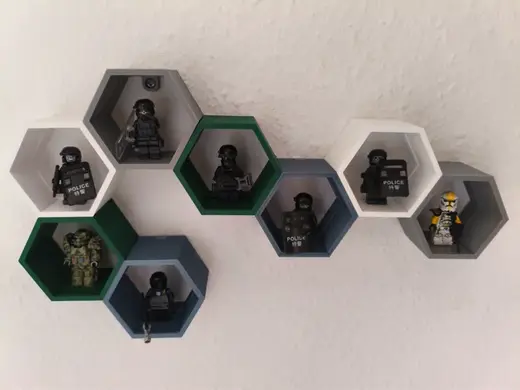 Minifiguren Regal Modular Honeycomb