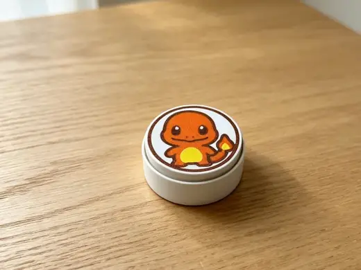 小火龙按压玩具-多色一盘打印-咔哒点击器可活动解压玩具