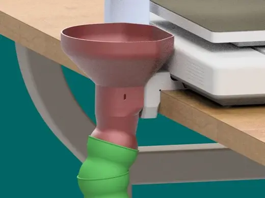 Poop Shute With articulated segments