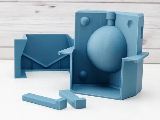 Smooth Ornament - 3 Part Slipcasting Mould (v2)