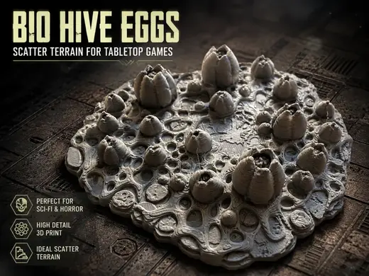 Bio Hive Eggs – Alien Scatter Terrain für Tabletop