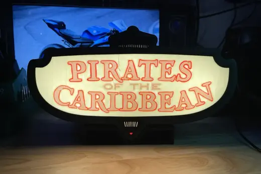 Pirates of the Caribbean California light box
