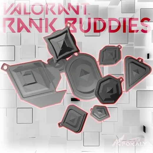 Valorant Rank Buddies (Keychain)