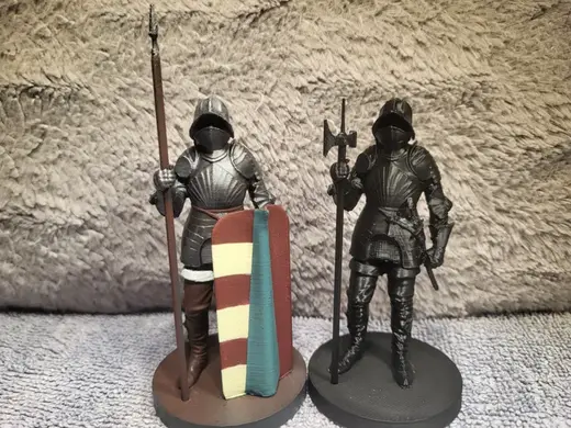 Medieval Black Army foot soldier