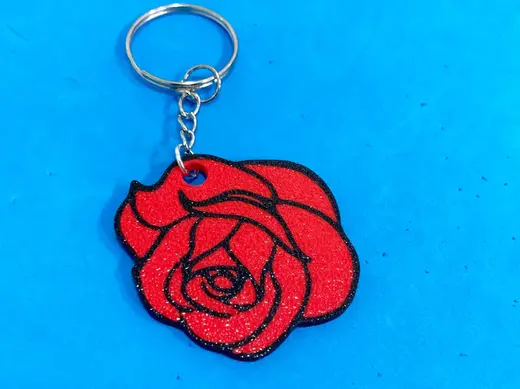 Rose keychain / Llavero Rosa