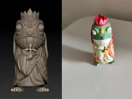 浪浪山的小妖 蛤蟆精唐僧 手办模型