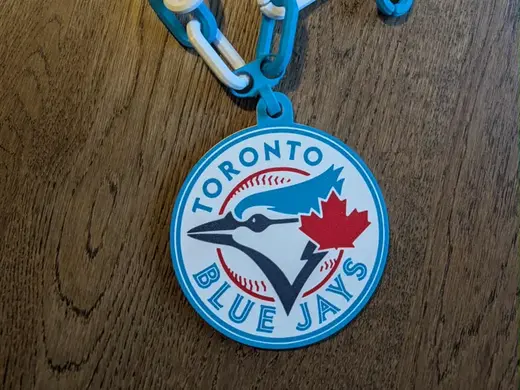 Oversized Toronto Blue Jays Pendant Necklace