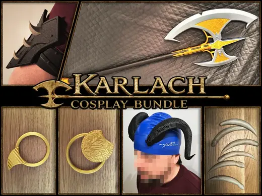Baldurs Gate 3 Karlach Cosplay Bundle