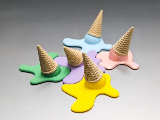 Melted Icecream Fridge Magnet