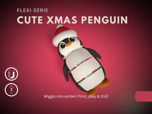 Flexi Penguin – Articulated Christmas Edition