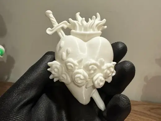 Imaculado Coração de Maria - Fundo Reto e 3D