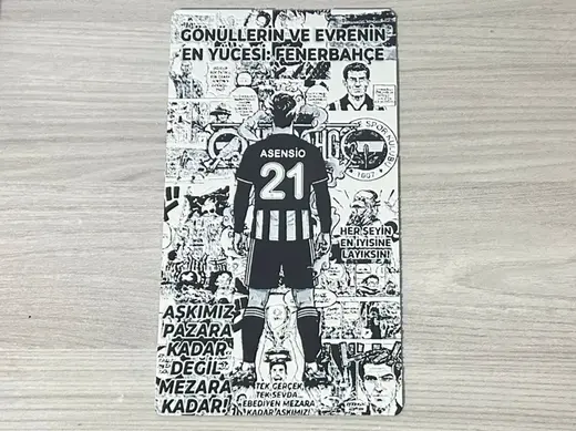 Fenerbahçe & Asensio Manga Stili 3D Tablo / Canvas
