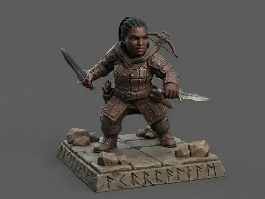 Nickemal - Female Dwarf Rogue - 5e Character 3