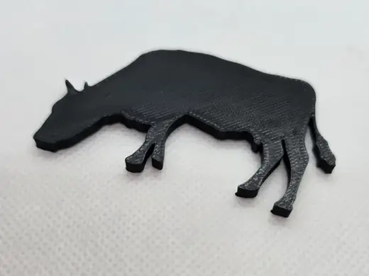 Cow 2 Silhouette 8 minute test print