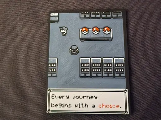 Quadro Minimal Art Pokemon Gameboy Diorama Cute