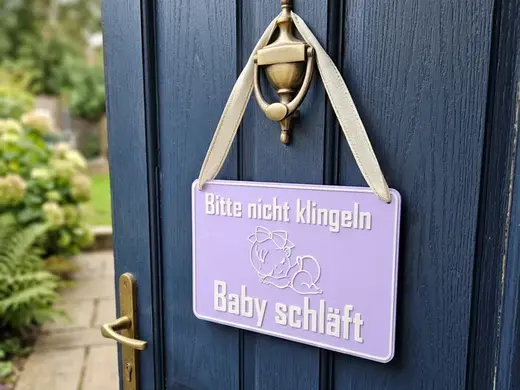 Bitte nicht klingeln, Baby schläft (Mädchen+Junge)