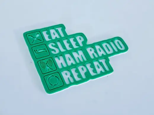 Ham Radio aficionado sign / badge
