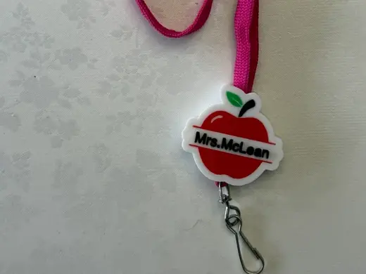 CUSTOM TEACHER LANYARD APPLE