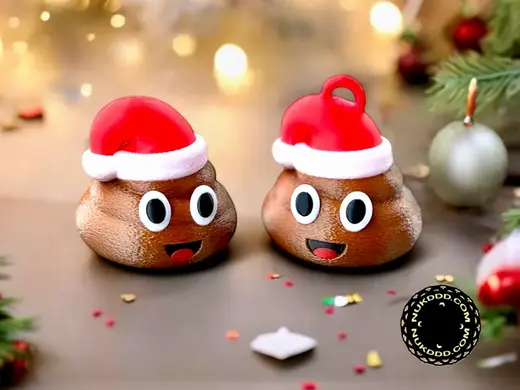 Happy Christmas Fudge Ornament