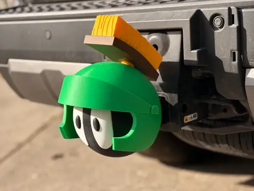 Marvin the Martian hitch cover