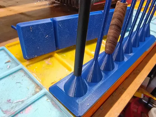 Pen Tube Holder for Drying, Painting, and Storage