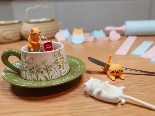 猫猫下午茶小物集|①勺叉架 杯挂茶包架