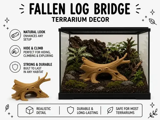 Fallen Log Bridge – Natural Basking & Climbing