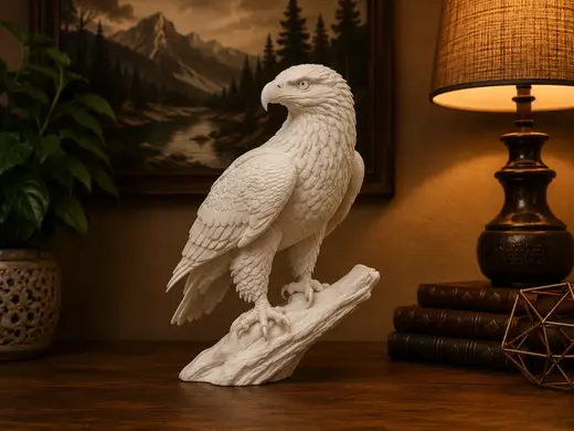 Realistic Eagle Figurine Detailed Wildlife Statue