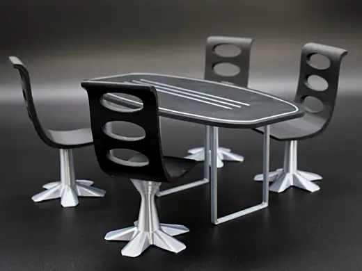 Miniature conference table for diorama / dollhouse