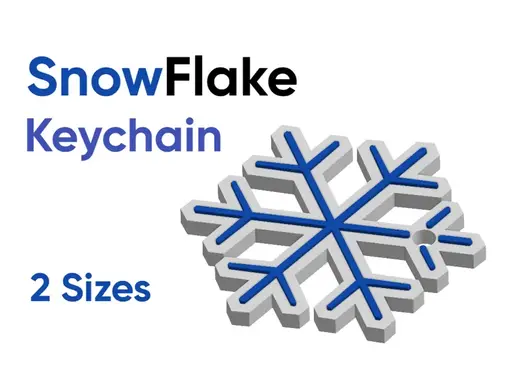 SnowFlake Keychain