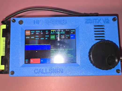 zBitx v2 Front Cover With Text