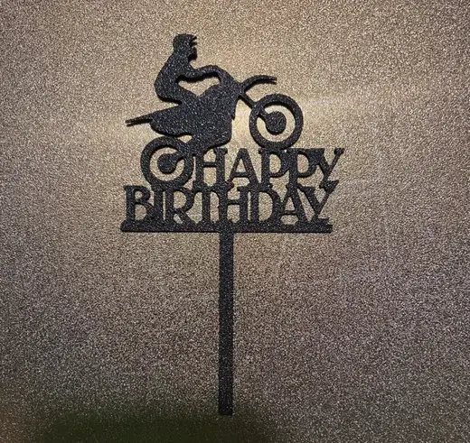 Happy birthday cake topper