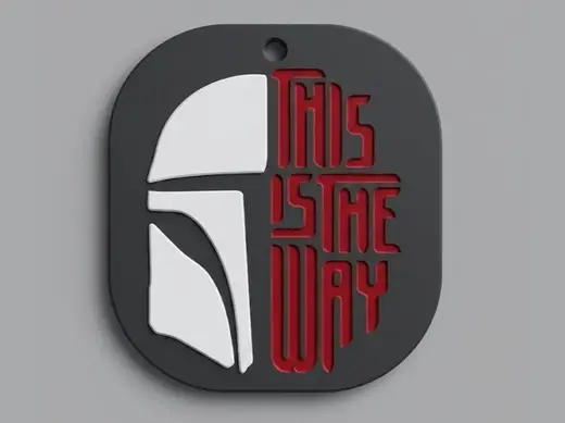 Mandalorian This is the way keychain