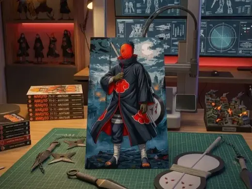 Tobi (Obito Uchiha) - Akatsuki - Filament Painting