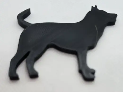 Dog Silhouette 8 minute test print