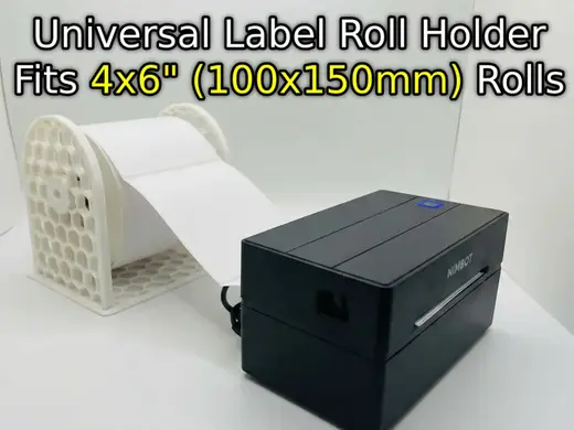 Universal Label Roll Holder – Fits 4x6" 100x150mm