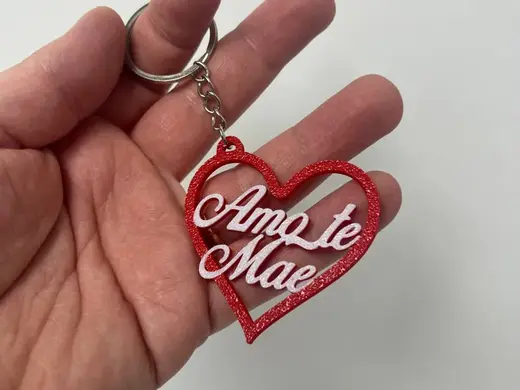 Chaveiro Dia das mães (amo-te mãe)